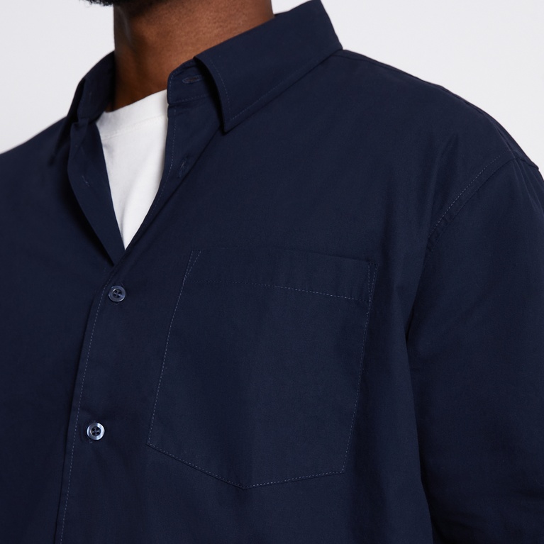 Boxy shirt "Richard" Navy